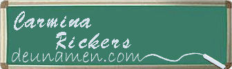 Carmina Rickers Visitenkarte